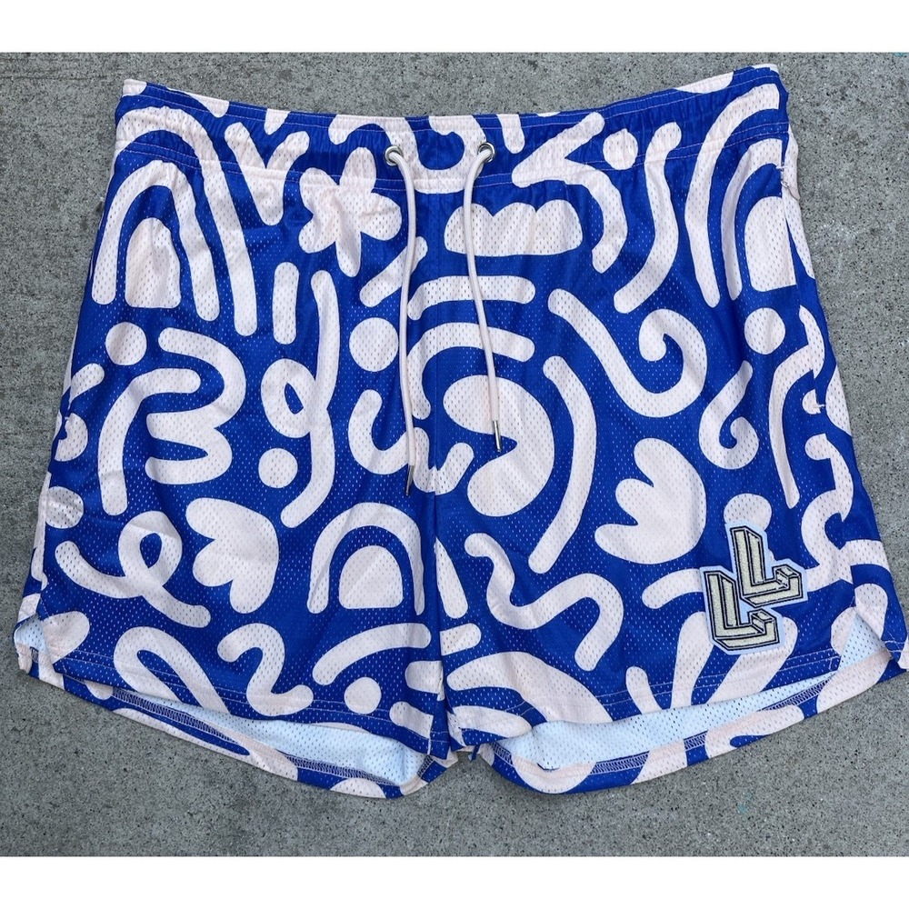 Men's‎ Lumberlegs Trunks Multicolor Embroidered 2XL Mesh NWT Pocket Swim Surf